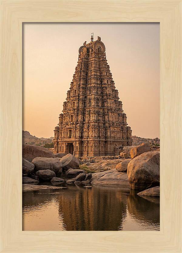 Virupaksha Temple Gopuram At Golden Hour