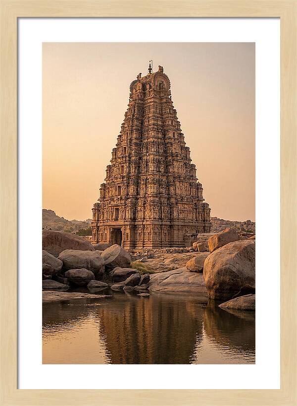 Virupaksha Temple Gopuram At Golden Hour