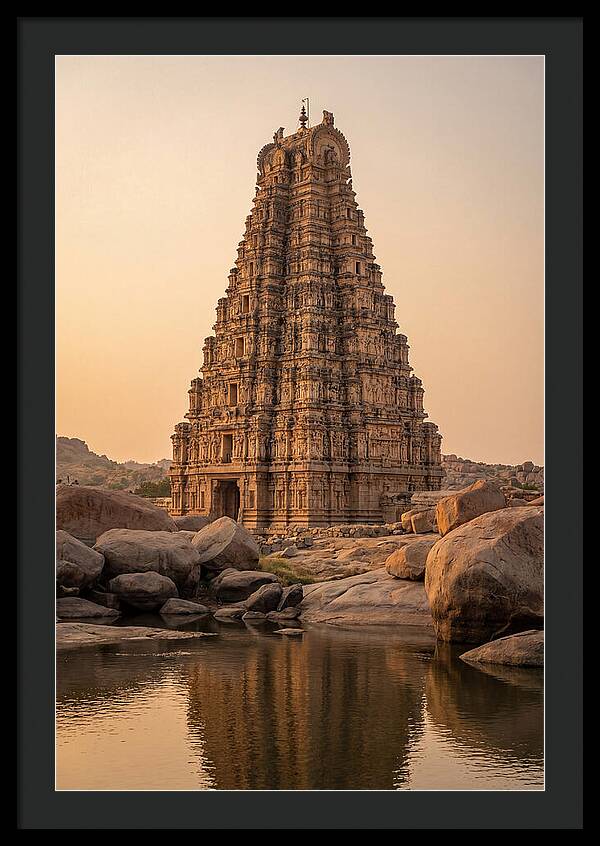 Virupaksha Temple Gopuram At Golden Hour