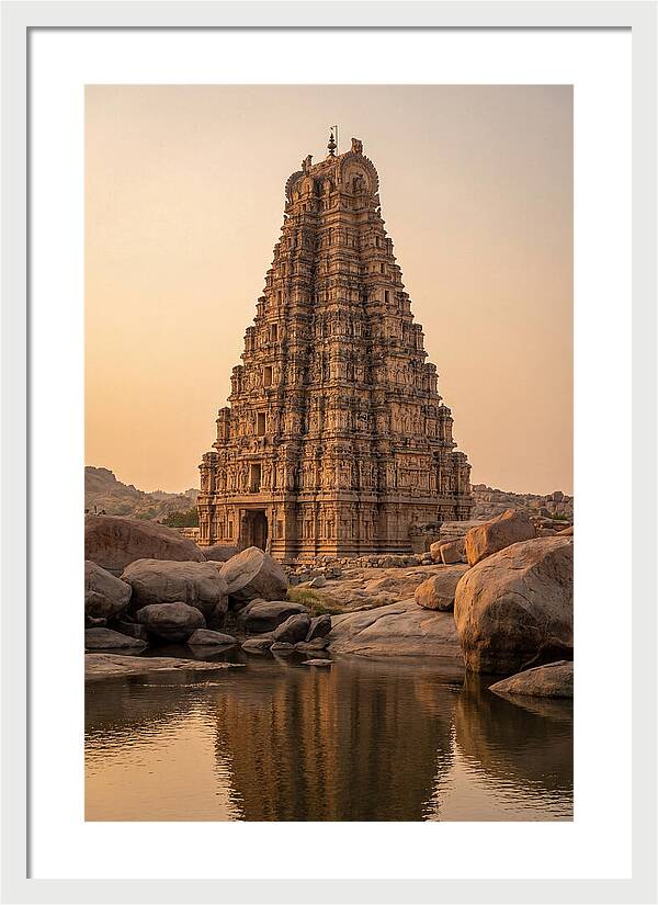 Virupaksha Temple Gopuram At Golden Hour