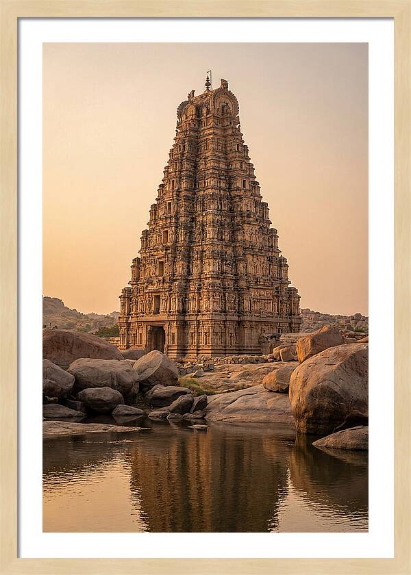Virupaksha Temple Gopuram At Golden Hour