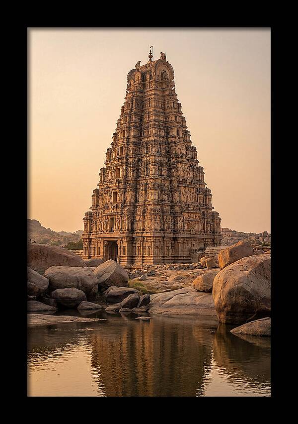 Virupaksha Temple Gopuram At Golden Hour