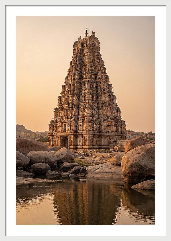 Virupaksha Temple Gopuram At Golden Hour