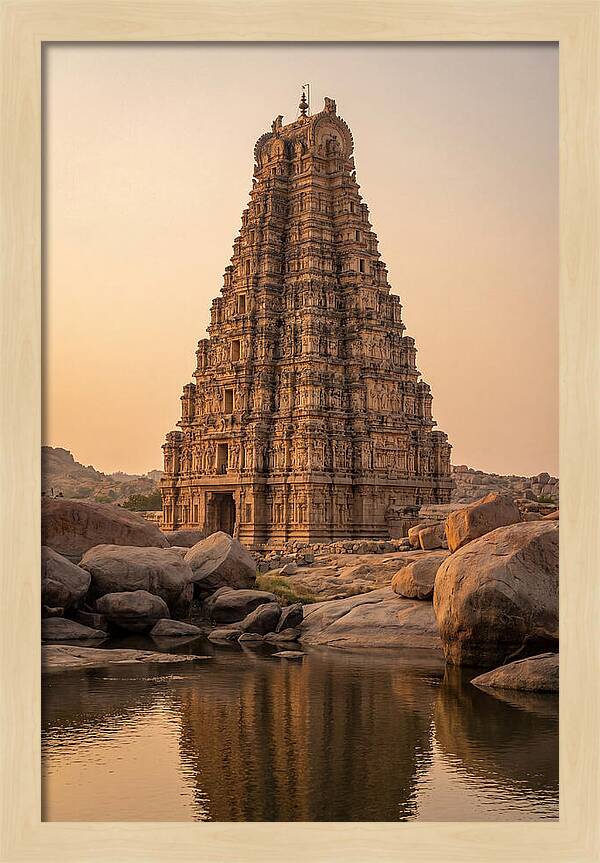 Virupaksha Temple Gopuram At Golden Hour