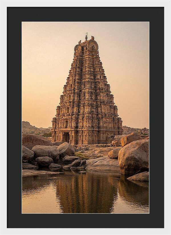 Virupaksha Temple Gopuram At Golden Hour