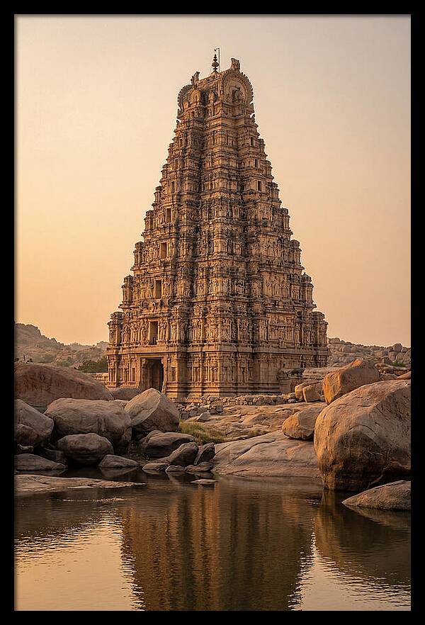 Virupaksha Temple Gopuram At Golden Hour