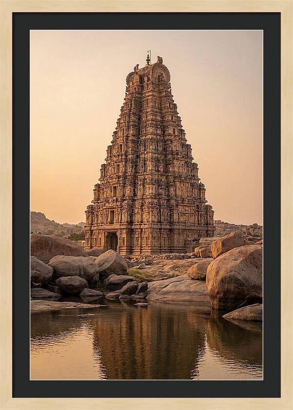 Virupaksha Temple Gopuram At Golden Hour