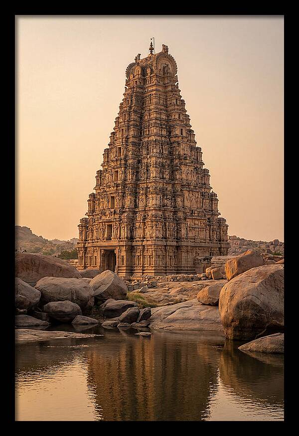 Virupaksha Temple Gopuram At Golden Hour