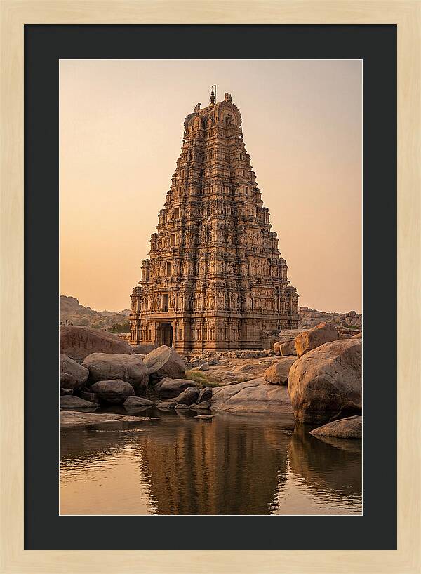 Virupaksha Temple Gopuram At Golden Hour