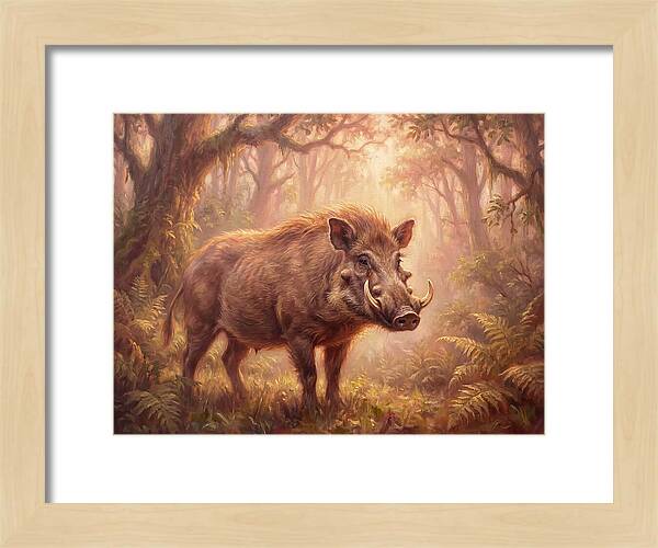 Visayan Warty Pig In Forest