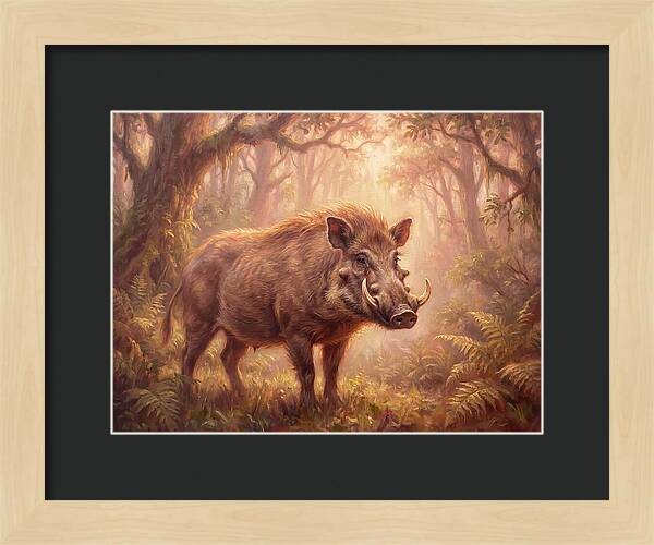 Visayan Warty Pig In Forest