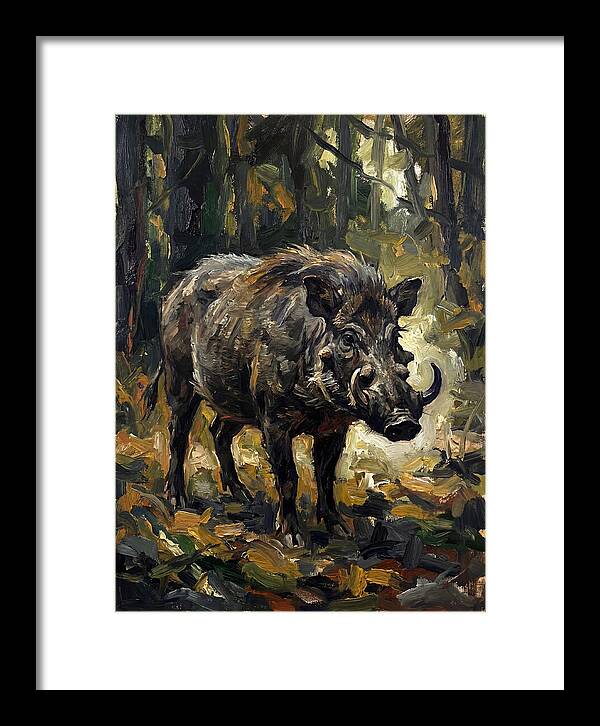 Visayan Warty Pig In Forest