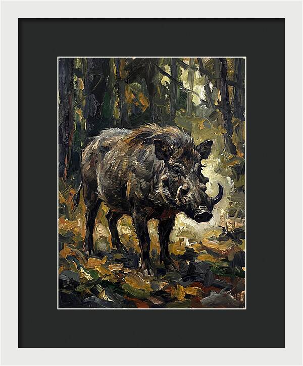 Visayan Warty Pig In Forest