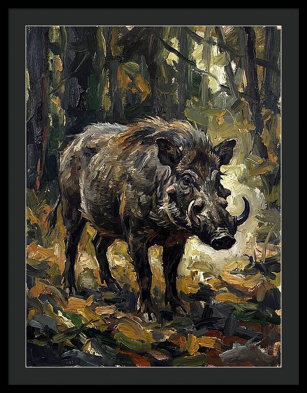 Visayan Warty Pig In Forest