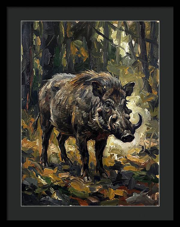 Visayan Warty Pig In Forest