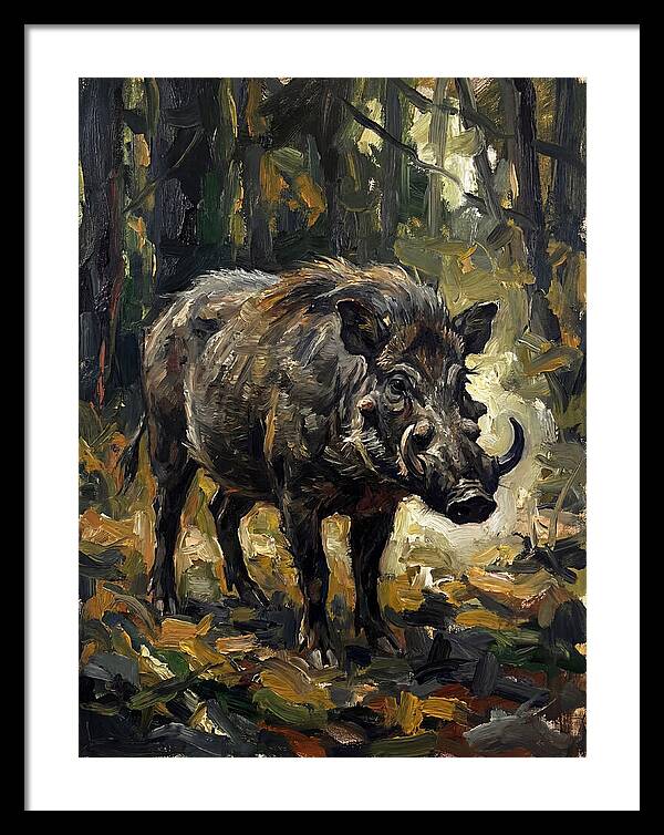 Visayan Warty Pig In Forest
