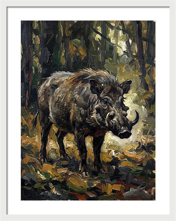 Visayan Warty Pig In Forest