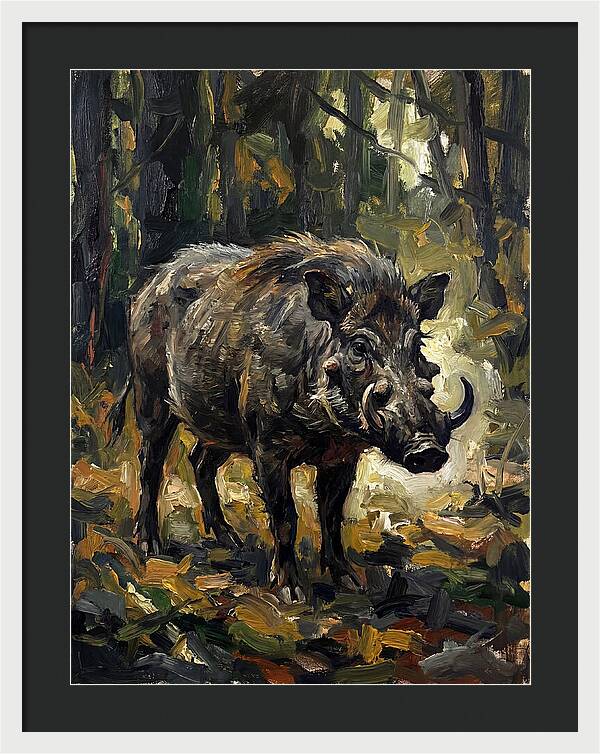 Visayan Warty Pig In Forest