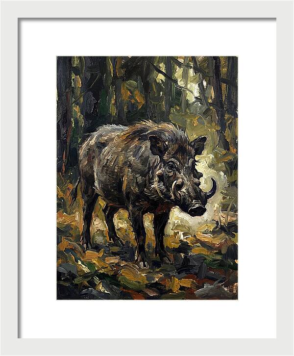 Visayan Warty Pig In Forest