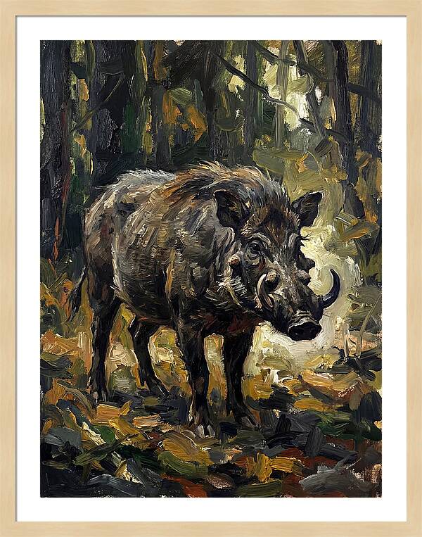 Visayan Warty Pig In Forest