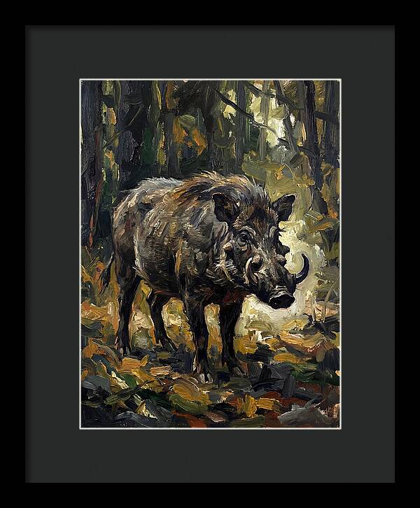 Visayan Warty Pig In Forest