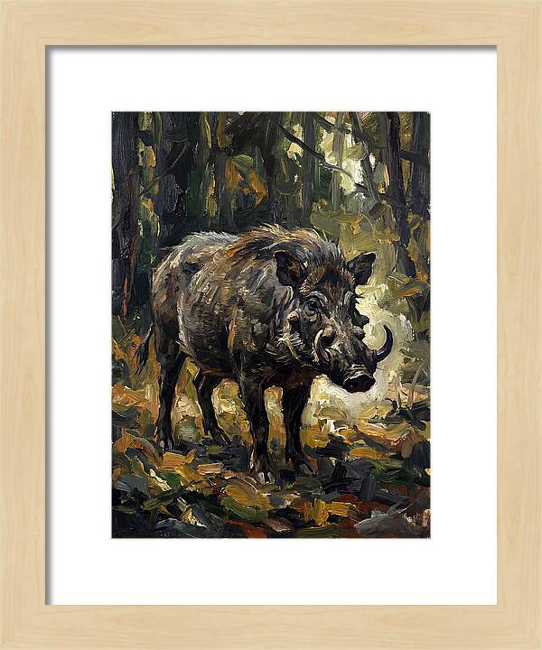 Visayan Warty Pig In Forest