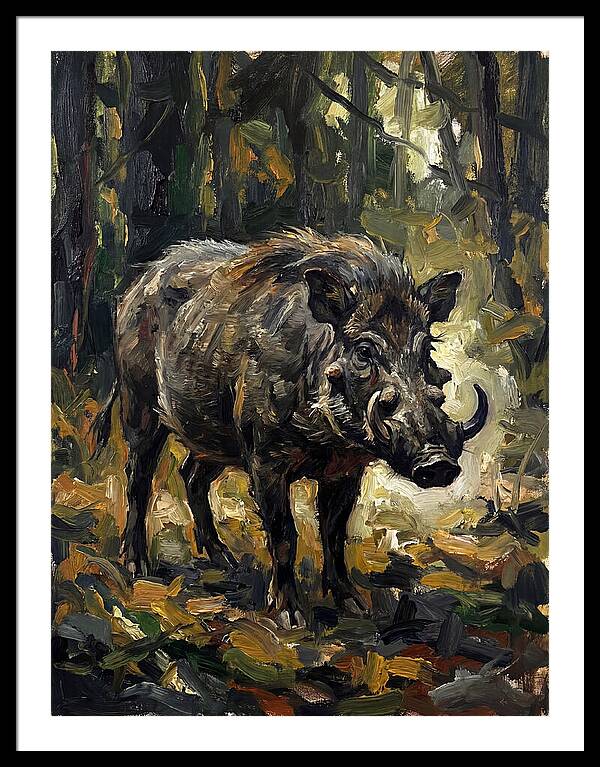 Visayan Warty Pig In Forest