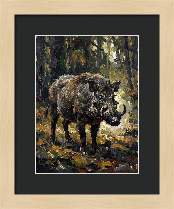 Visayan Warty Pig In Forest