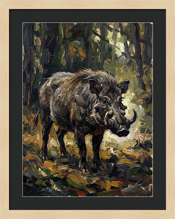 Visayan Warty Pig In Forest