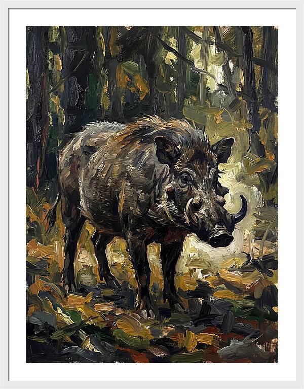Visayan Warty Pig In Forest