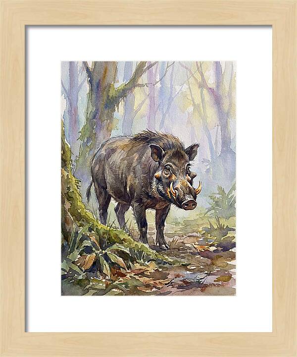Visayan Warty Pig In Its Habitat