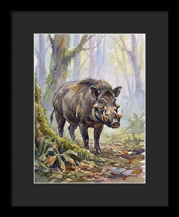 Visayan Warty Pig In Its Habitat
