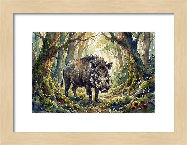 Visayan Warty Pig In The Forest