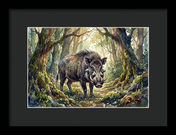 Visayan Warty Pig In The Forest