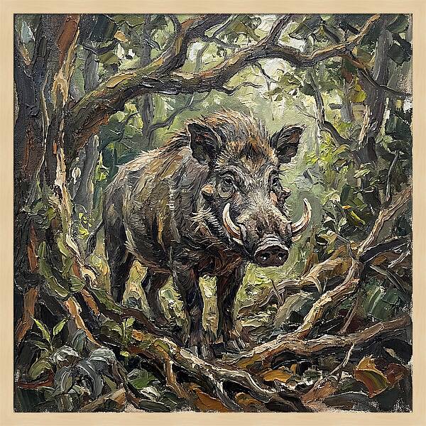 Visayan Warty Pig In The Wild