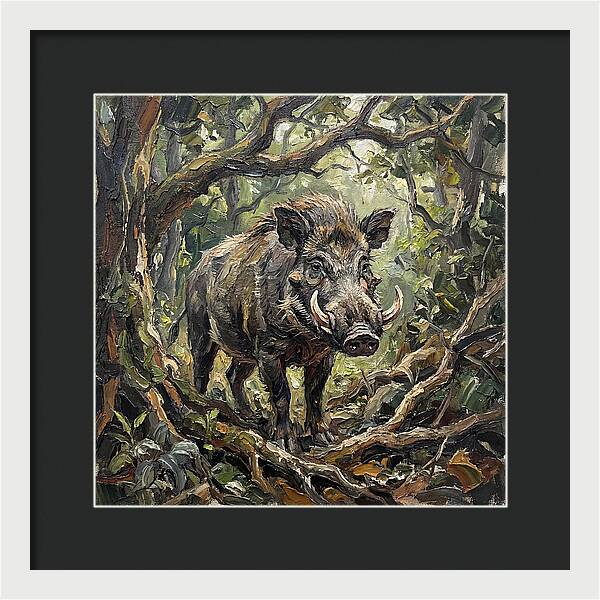 Visayan Warty Pig In The Wild
