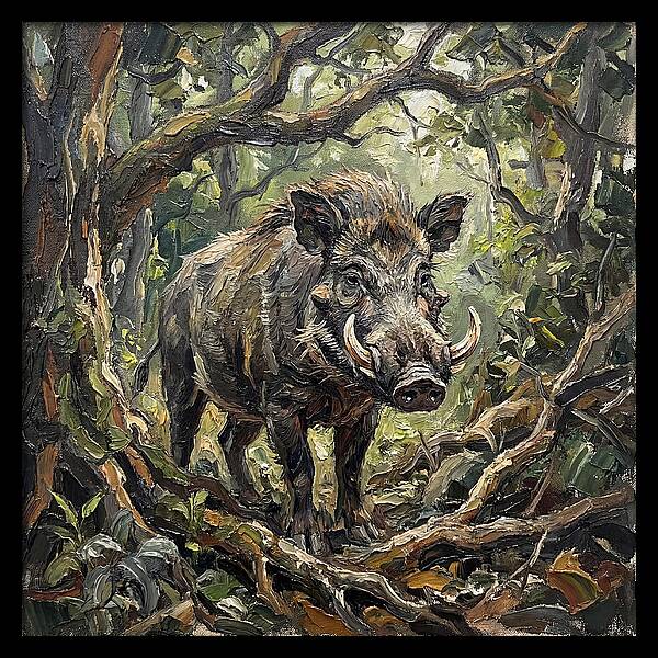 Visayan Warty Pig In The Wild