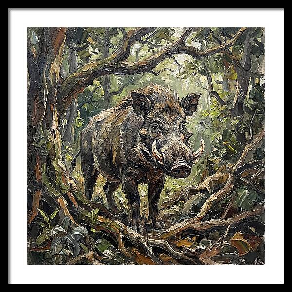 Visayan Warty Pig In The Wild