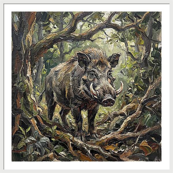 Visayan Warty Pig In The Wild