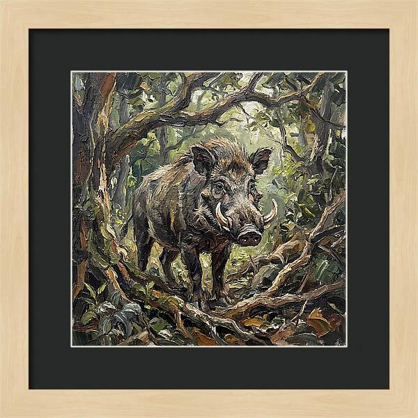 Visayan Warty Pig In The Wild