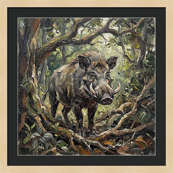Visayan Warty Pig In The Wild
