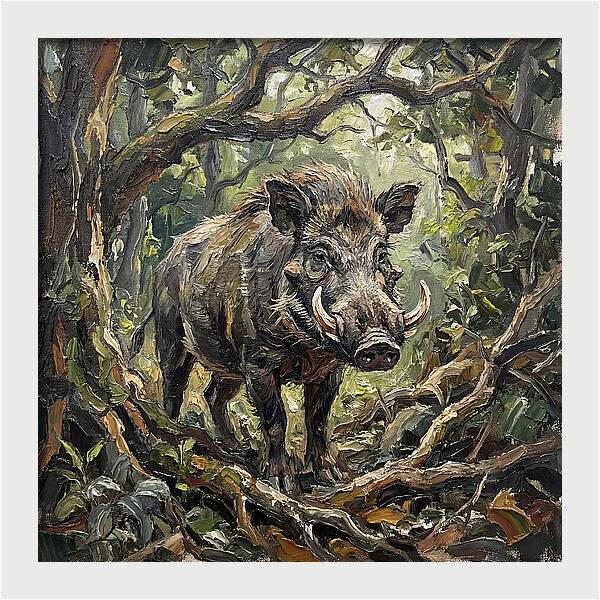 Visayan Warty Pig In The Wild