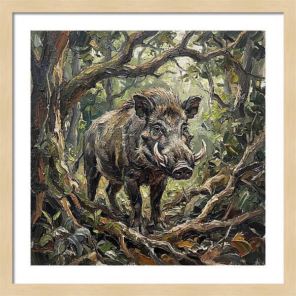 Visayan Warty Pig In The Wild