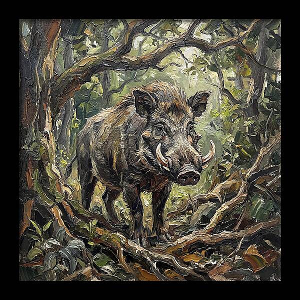 Visayan Warty Pig In The Wild