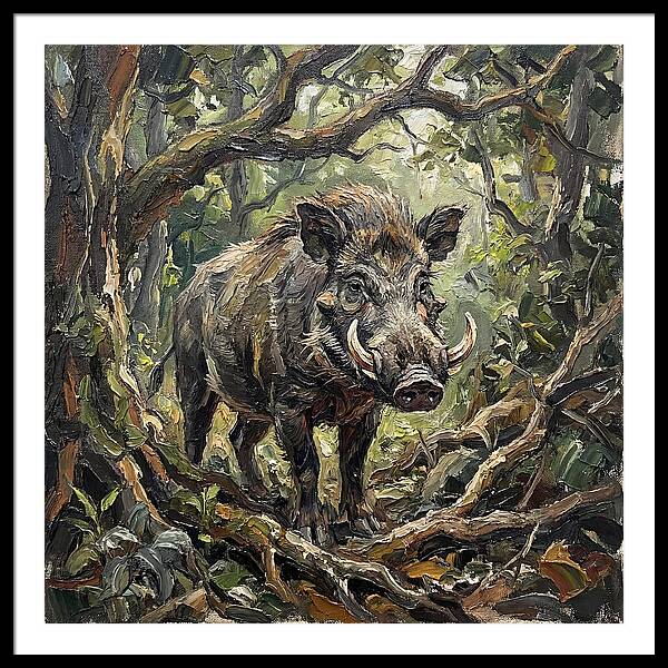 Visayan Warty Pig In The Wild