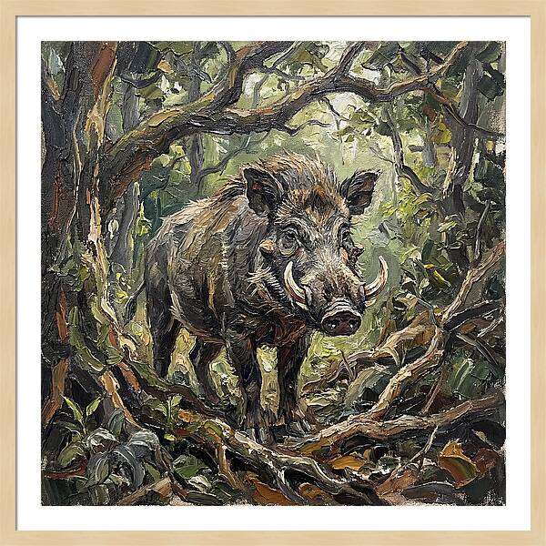 Visayan Warty Pig In The Wild