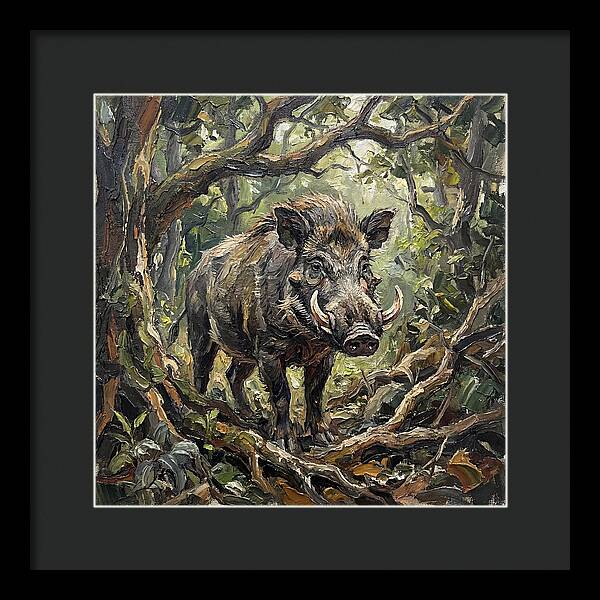 Visayan Warty Pig In The Wild