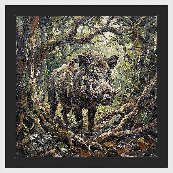 Visayan Warty Pig In The Wild