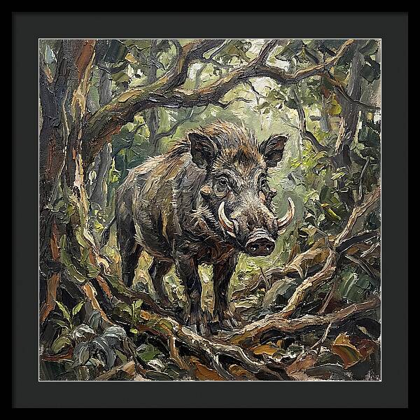 Visayan Warty Pig In The Wild