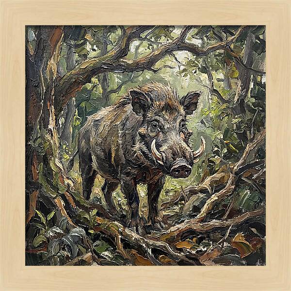 Visayan Warty Pig In The Wild